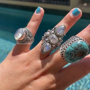 Moonstone ring